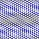 A Moiré pattern in twisted bilayer graphene.